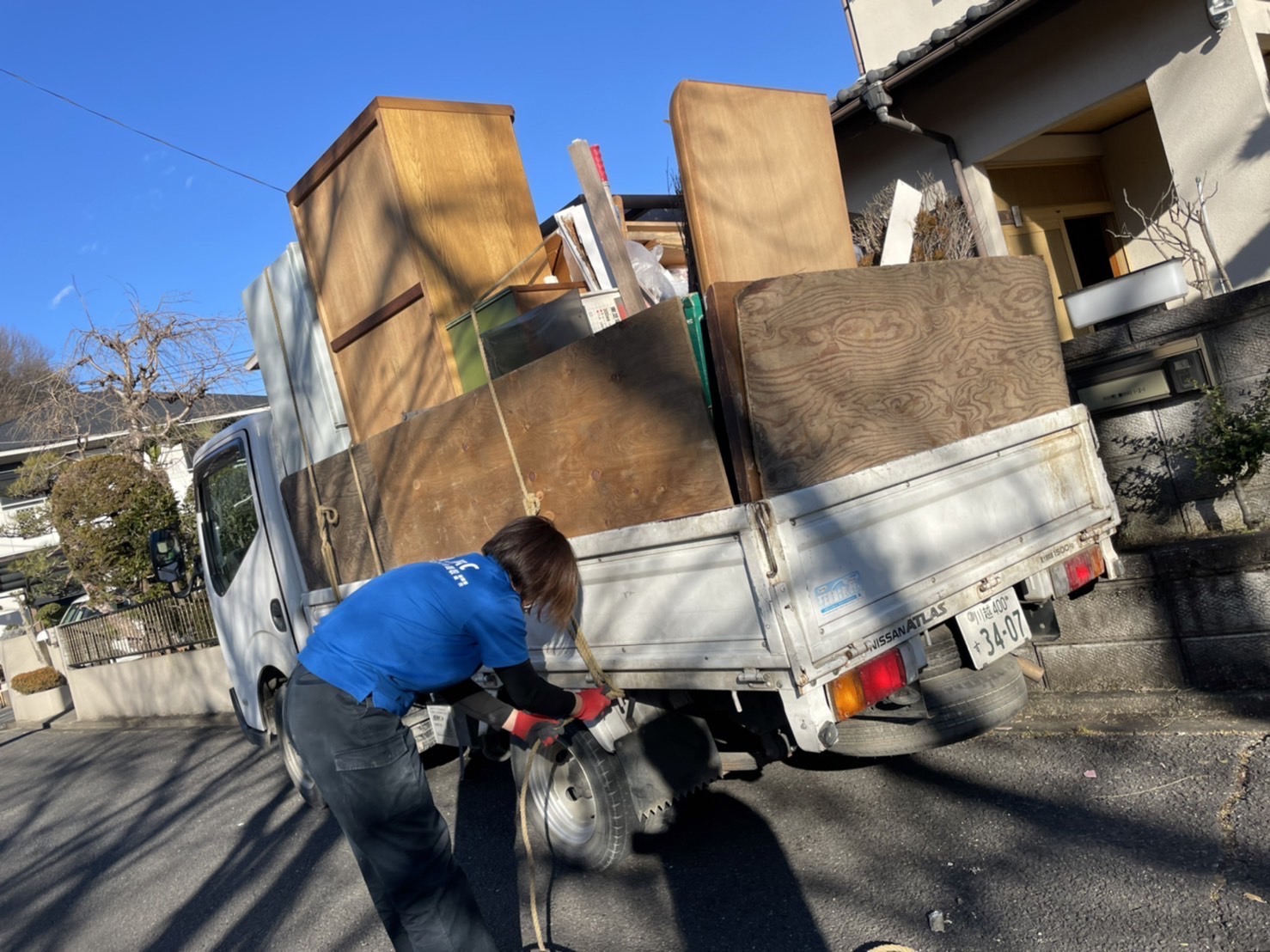 小川町空き家の残置物撤去