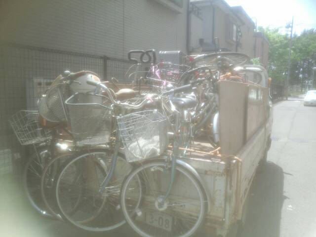 大量の自転車の無料回収を致しました☆